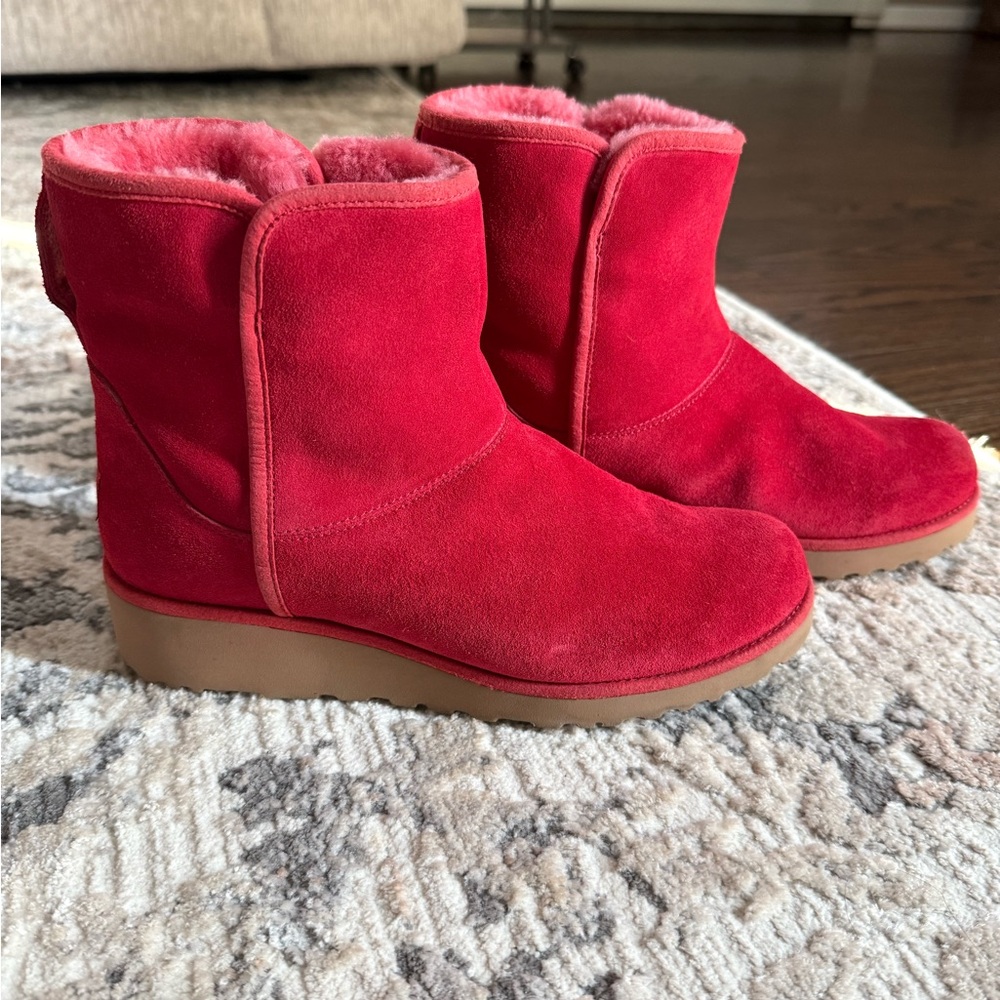 Ugh Women's Red Suede Boots